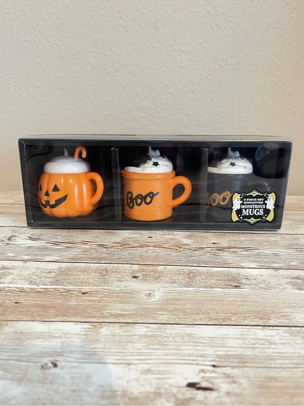 New Target Bullseye Playground Halloween Miniature Mugs Set of 3